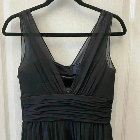 Selina Studio Little Black Dress Sheer Pleated Flowy Sleeveless LBD Size 4 NWT - Picture 9 of 16
